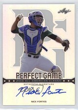2014 Leaf Metal Draft Perfect Game Auto Nick Fortes #PGM-NF1 Auto