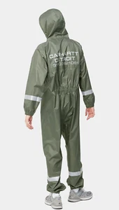 CARHARTT WIP PACKABLE RAIN SUIT THYME/REFLECTIVE One Size - Picture 1 of 6