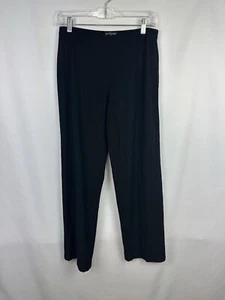 Eileen Fisher Black Washable Stretch Crepe Pants Womens Size Small - Picture 1 of 4