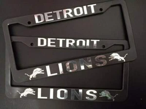 - SET of 2 - Detroit Lions Plastic License Plate Frames - Bild 1 von 2
