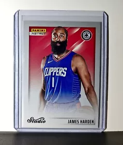 James Harden 2024-25 Panini NBA Studio #19 Card Los Angeles Clippers 1/275 - Foto 1 di 2