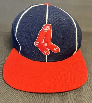 MLB Boston Red Sox Socks Logo Blue w/Red Bill, adjustable, American Needle - Image 1 of 4