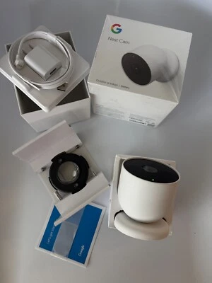 GOOGLE Nest G3AL9 1080p Cam Battery Version Indoor Outdoor Security Camera White