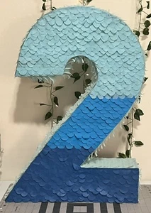 Colored Age Number | Hand Made Large 17” Piñata | Birthday Party Pinata - Picture 1 of 3