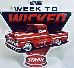 Hot Rod Week To Wicked Stabil Fuel Stabilizer 60th Anniversary Blechschild - Bild 1 von 4