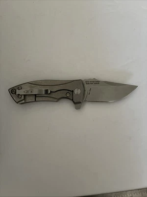 Zero Tolerance 0900 Les George Flipper S35VN Titanium Stonewash Discontinued HTF - Image 1 of 4