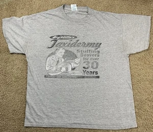 Y2K Delta Mens XL Gray Short Sleeve Funny NSFW Adult Humor Shirt Big Willie - Picture 1 of 10