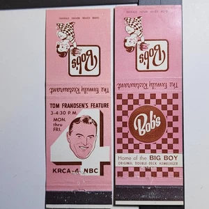 Bob's Family Restaurant Phoenix California Vintage Big Boy Matchbook - Picture 1 of 7