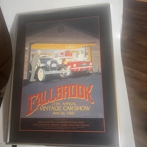 1992 Fallbrook Vintage Car Show Signed David O Doherty - Picture 1 of 7