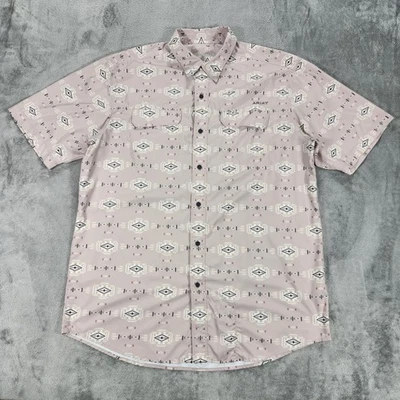 Ariat Shirt Mens Large AriatTEK Venttek Aztec Print Short Sleeve Western - Image 1 of 4