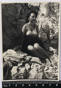 Jolie jolie jeune femme charmante jolie fille/dame photo ancienne #4417 - Photo 1/3