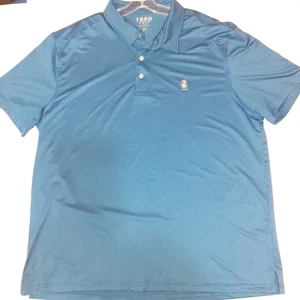 Izod Golf Performance Polo Shirt Mens XXL Blue Short Sleeve Stretch Athletic - Picture 1 of 5
