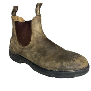 Blundstone rustikal braun Chelsea Boots 10 AU 11 US Herren abgenutzt 000757 - Bild 1 von 13