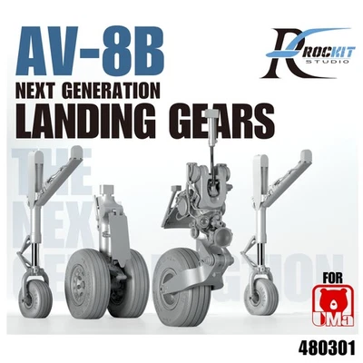 ROCKIT 480301 1/48 AV-8B Harrier Next Generation Landing Gears(FOR UMA D1001) - Image 1 of 4