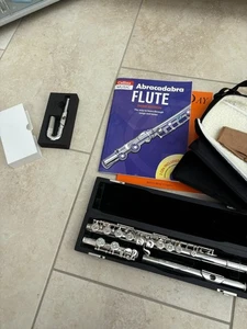 Pearl 505 Flute With Straight And Curved Head Plus Books - Picture 1 of 19