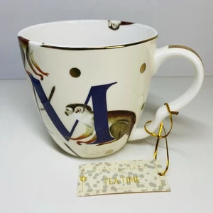 Yvonne Ellen M For Monkey Alphabet Mug - Brand New With Tag - Picture 1 of 13