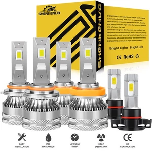 LED Headlight Bulbs High Low Beam Fog Light For Chevrolet Avalanche 2007-2013 - Picture 1 of 19