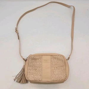 Russell & Bromley Woven Crossbody Bag Beige 22cm x 16cm (#H1/11) - Picture 1 of 14