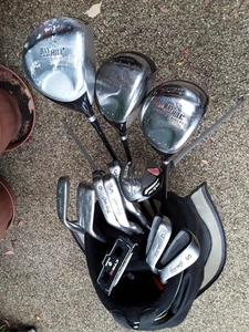 BAY HILL DRIVER, 3-5 WOODS; HYBRID WOOD; HIPPO IRONS; PUTTER; GOLF BAG; MEN R/H - Picture 1 of 15
