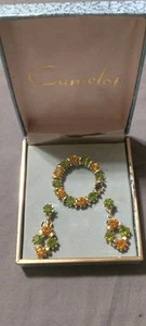 Camelot Brooch And Earring Set New - Picture 1 of 7