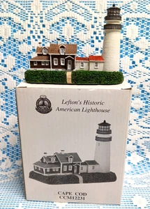 VTG Lefton Lighthouse CAPE COD Massachusetts HISTORIC AMERICAN 1999 Fast Ship - Picture 1 of 14