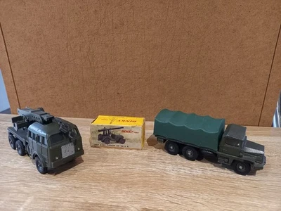 Lot militaire BERLIET "Gazelle" + BERLIET dépanneuse + boite   DINKY TOYS  1:43 - Photo 1/3