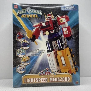 1999 Light Speed Rescue Deluxe Mega Zord Power Rangers Vintage Bandai OPEN BOX - Picture 1 of 19