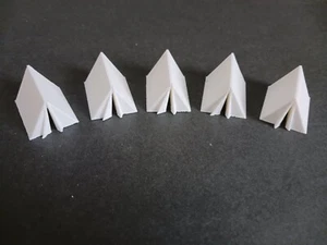 (5)  " S "  SCALE  "   TENTS    FIVE  "WHITE"  TENTS     L@@K  3D PRINTED 1/64 - Picture 1 of 4