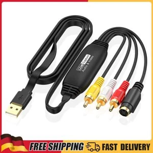 USB-Videoaufnahmekarte VHS TV DVD VCR VHS-zu-Digital-Konverter (Stecker) - Photo 1/11