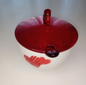 Zuccheriera Guzzini "Love", da 200 ml, in porcellana con cucchiaino in plastica. - Foto 1 di 5