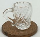 1:12 Scale Patterned Clear Real Glass Jug Tumdee Dolls House Ornament G433