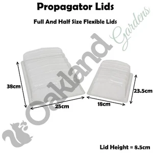 Propagator Lids Seed Tray Plastic Tops Inserts Trays Half Size + Full Size - Picture 1 of 14