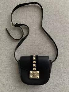 Valentino by Mario Valentino Studded Leather Crossbody Bag - Pristine Condition - Picture 1 of 6
