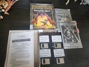 Vintage Advanced D&D FORGOTTEN REALMS DUNGEON HACK 1993 SSI IBM PC 3.5" RARE - Picture 1 of 11