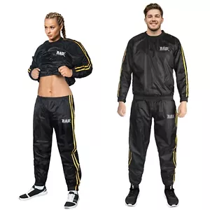 Sauna Sweat Suit Men Women Fitness Running Exercise Gym Weight Loss Anti-Rip RAD - Picture 1 of 14