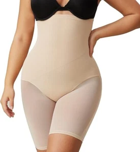 New - Nude MOVWIN Tummy Control Body Shaper Shorts High Waist Shape-wear Sz XL - Picture 1 of 6
