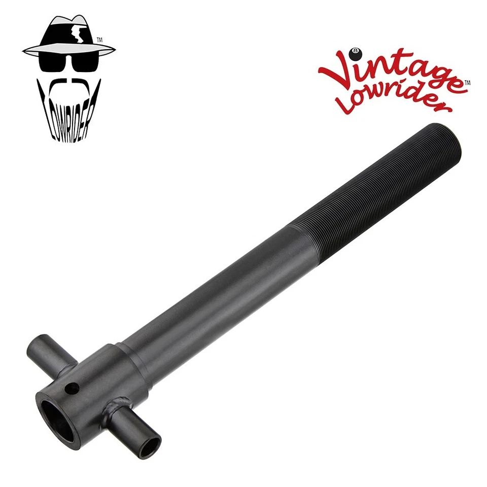 F&R Original Lowrider Bike 8-1/2" Long Spring Fork Steering Tube 21.1mm Black - Image 1 of 1