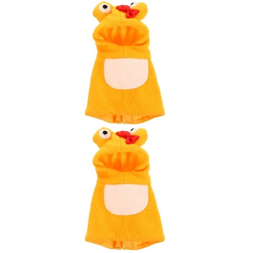 VETEMENTS 2 Pezzi Animali Domestici Uccellini Pappagallo Abbigliamento Caldo Costume Felpa con Cappuccio Pet Shows Cosplay