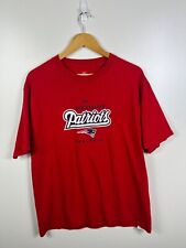 NFL New England Patriots Mens T-Shirt Large Red Short Sleeve T-Shirt Graphic