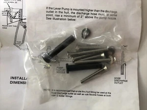 Screw Axis Manual Only Rule Bilge Lever Pump 148 thru deck Boat Jabsco Flojet - Picture 1 of 11