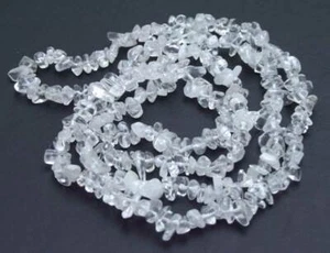 8mm Baroque Natural White Crystal Necklace for Women Jewelry Long Necklace 33" - Picture 1 of 3