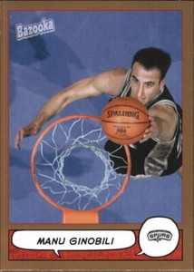 2004-05 Topps Bazooka Basketball Gold #68 Manu Ginobili