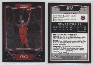 2008-09 Bowman Draft Picks & Stars Chrome Chris Bosh #4 HOF