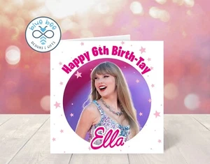 Taylor Swift Personalised Birth-Tay Card - Swifties | Eras Tour - Picture 1 of 1