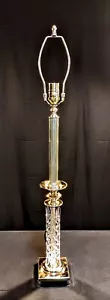 Waterford Killarney (Kinsale) Fine Cut Crystal Candlestick Buffet Lamp - NEW! - Picture 1 of 9