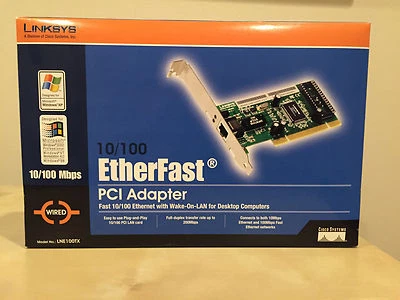 LINKSYS 10/100 Etherfast Wired PCI Adaptor LNE100TX - Image 1 of 3