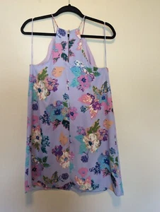 Floral Everly ärmelloses Neckholder Kleid Lavendel Polyester S - Bild 1 von 5