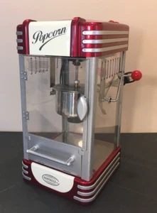 **NOSTALGIA MOVIE POPCORN MACHINE KETTLE POPPER RETRO LOOK MODEL RKP630 CLEAN - Picture 1 of 23