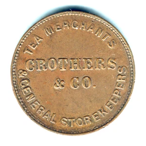 Australia Token.. A-89 Crothers 1/2d.. Stawell Victoria.. gVF - Imagen 1 de 2