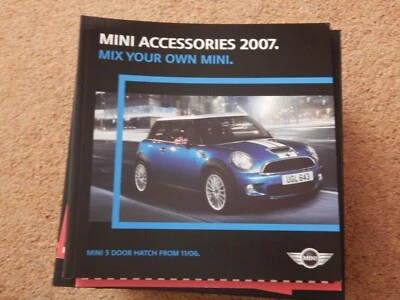 MINI HATCH ACCESSORIES BROCHURE 2007 (UK) - Nov 2006 onwards (Mar 2007) sticker  - Image 1 of 2
